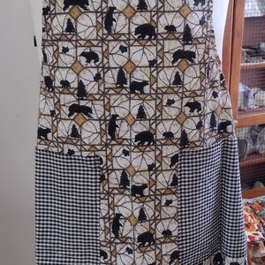 Men's Apron bears and trees